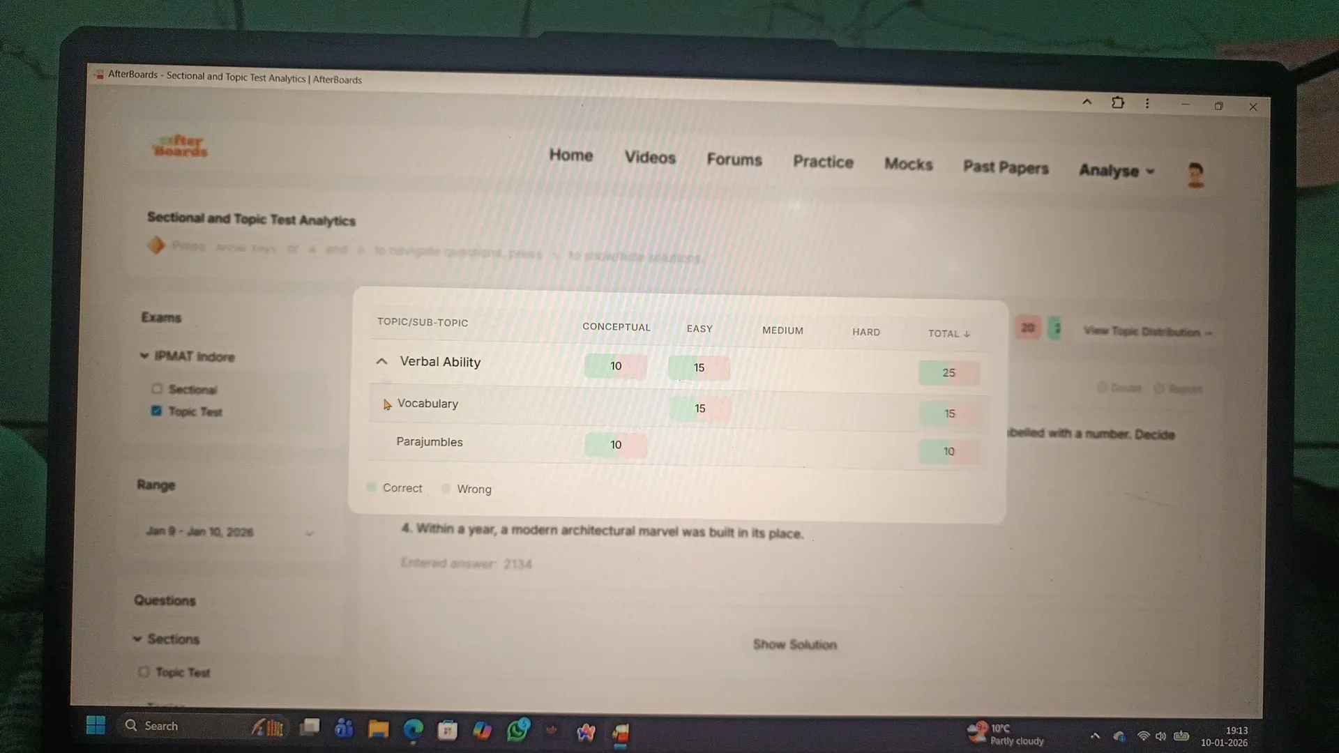 How can I improve? | Verbal Ability - AfterBoards Forum | AfterBoards